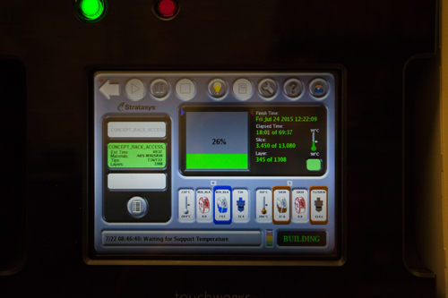 3D printer at Abbott’s diagnostics business in Santa Clara, California.